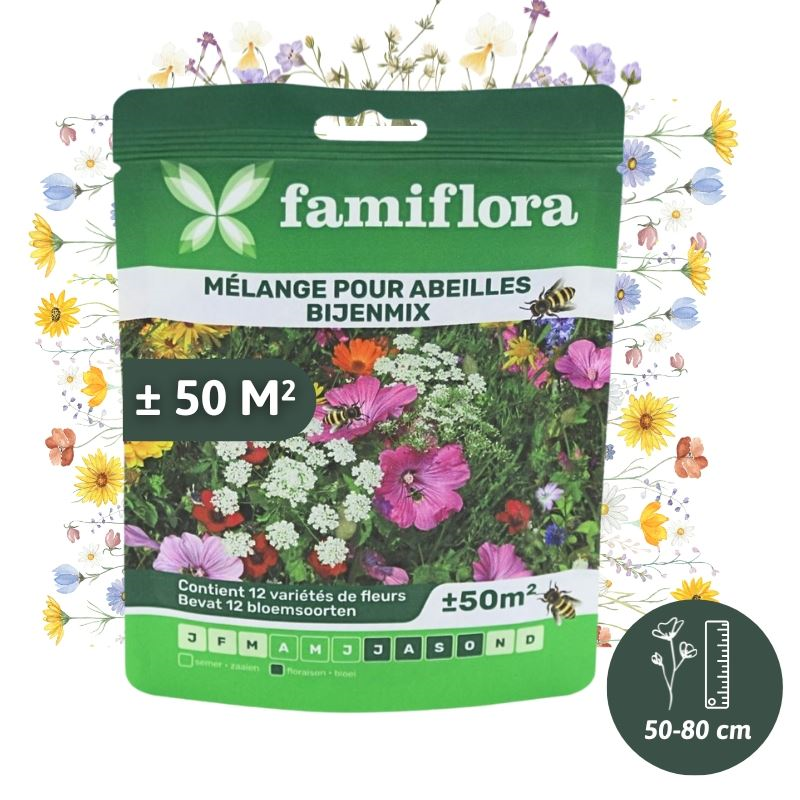 Famiflora bee mix flower seed - for 50m²