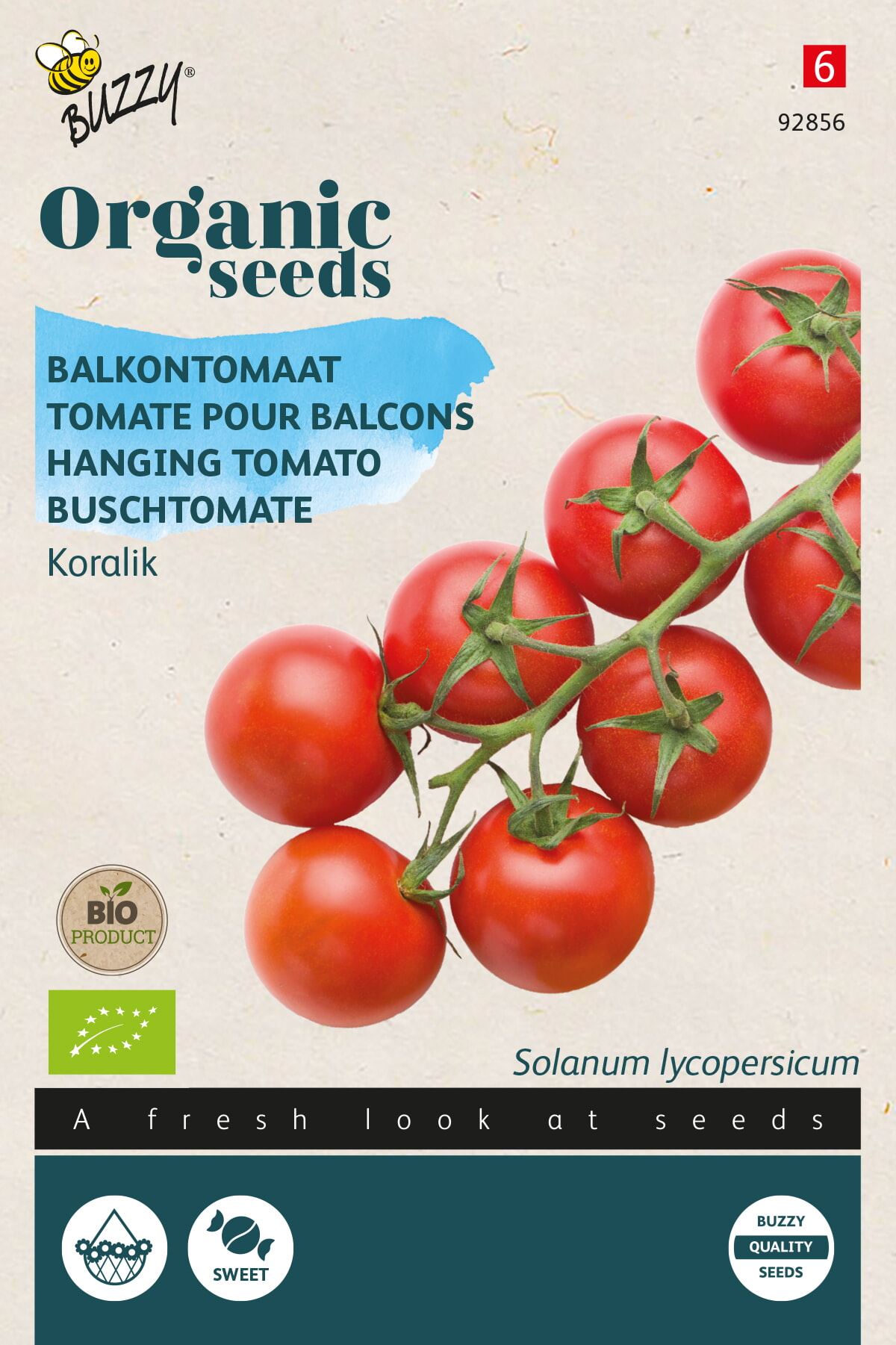 Koralik de tomates biologiques suspendues