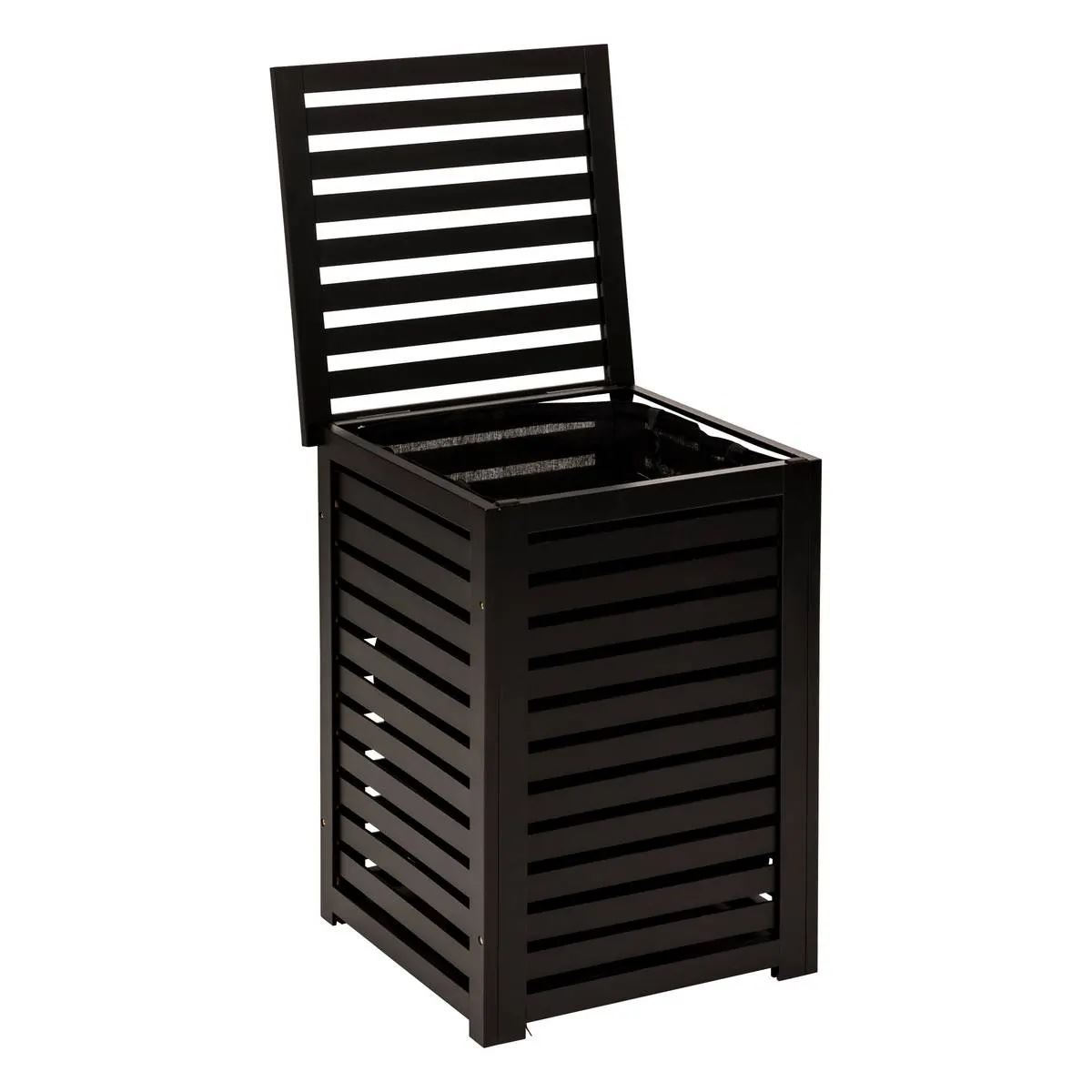 Wasmand-65L-zwart-hout