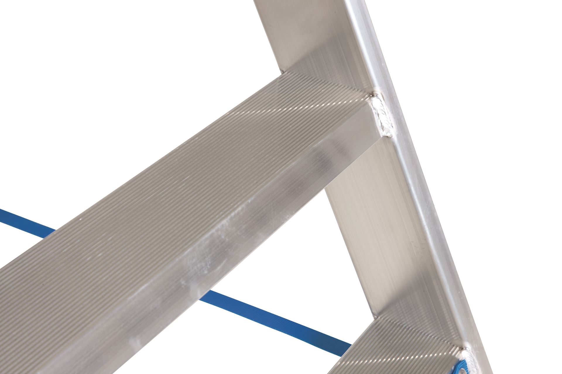 Escalo sparta aluminium - Industriële aluminium trapladder met beugel - 4 treden Ind-Trapladder-sparta-4tr-Met-beugel