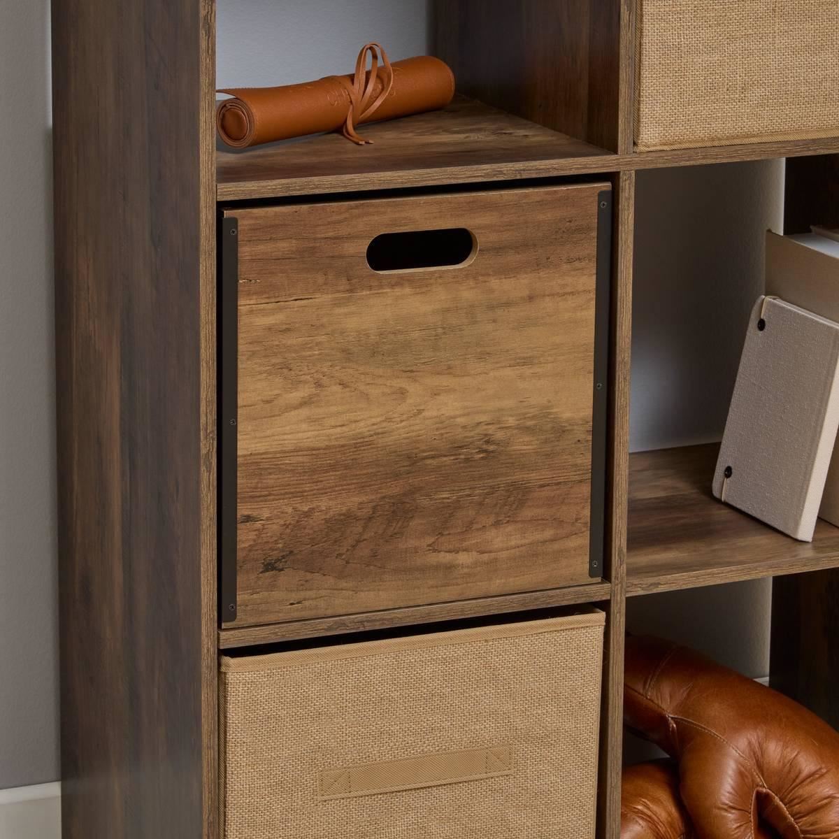 Opbergmand-31x31x31cm-Hout-marron