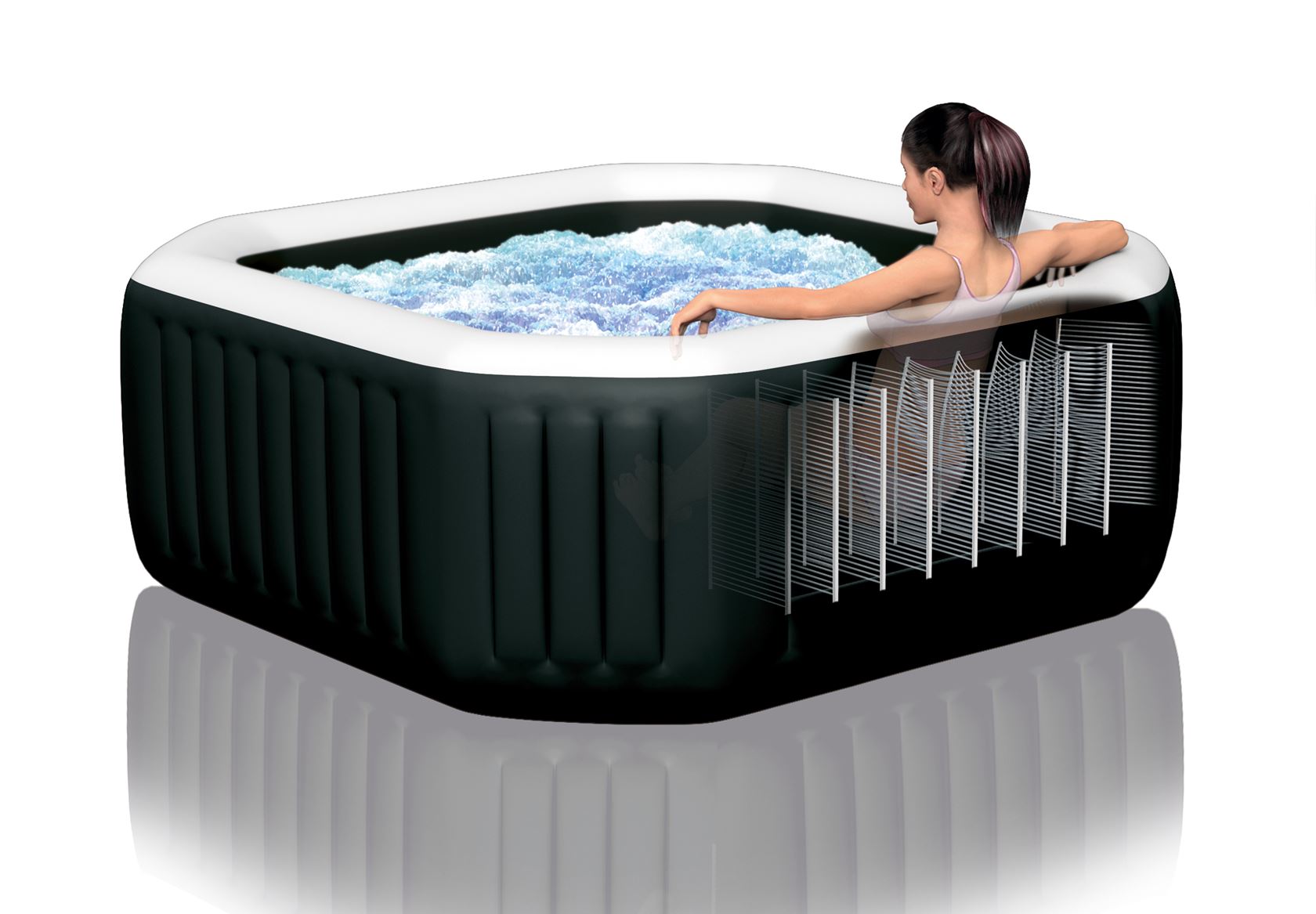 Spa gonflable Intex PureSpa Jet & Bubble Deluxe - 6 personnes