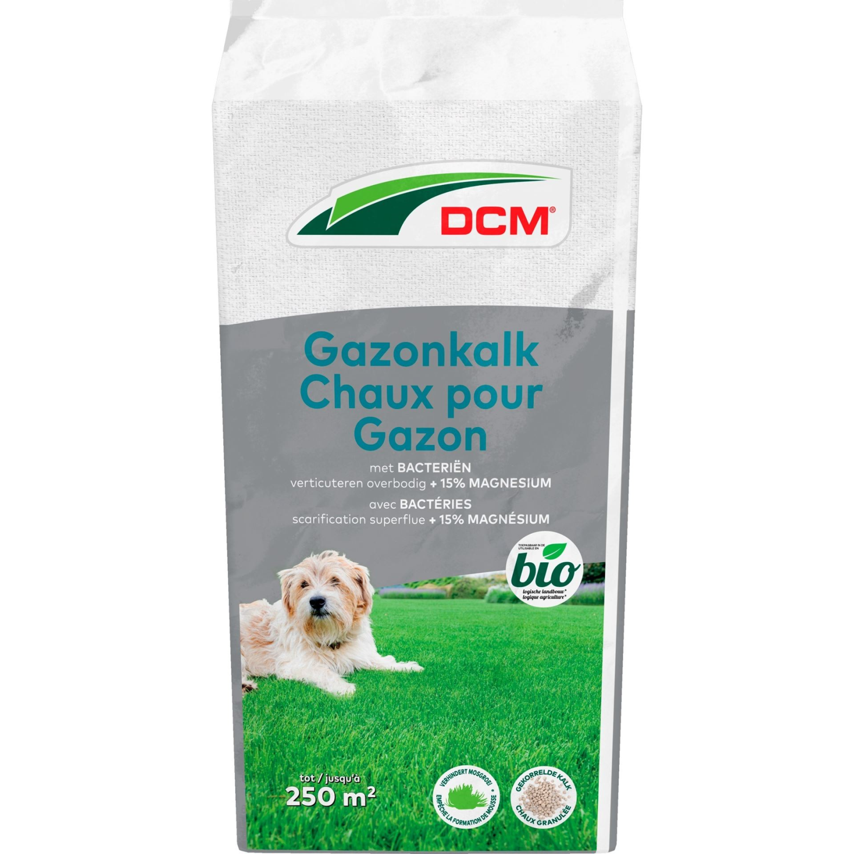 DCM Gazonkalk - 20kg tot 250m² - bio