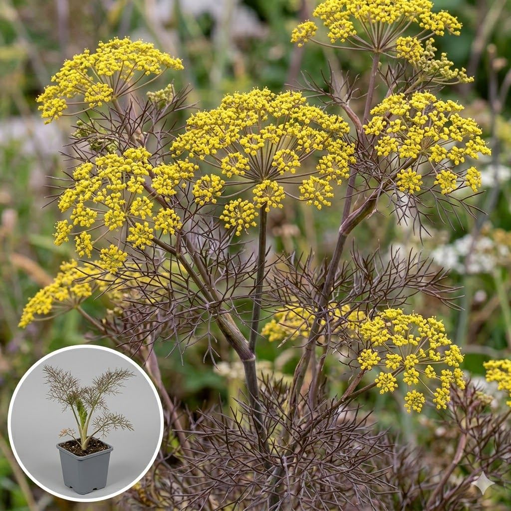 Foeniculum vulgare 'Giant Bronze' - 9x9 cm pot (Fennel 'Bronze Leaf Fennel'  / 'Giant Bronze')