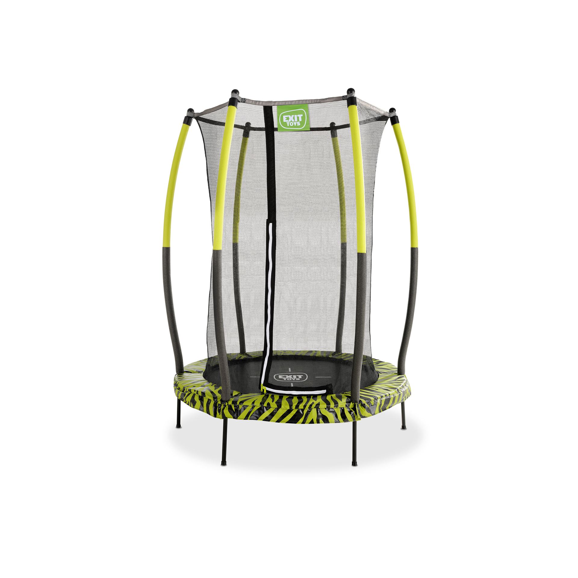 EXIT-Tiggy-junior-trampoline-met-veiligheidsnet-140cm-zwart-groen
