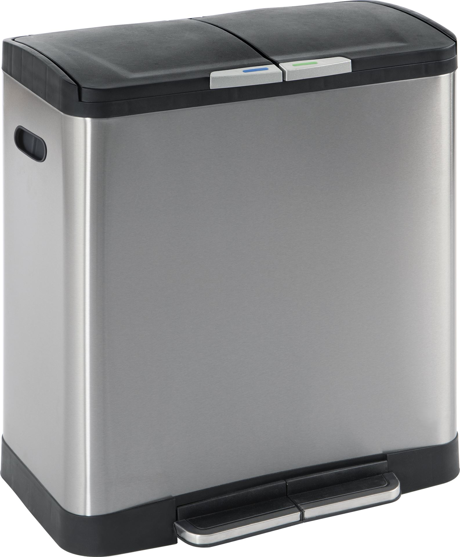 Pedaalemmer-mat-inox-2x30l