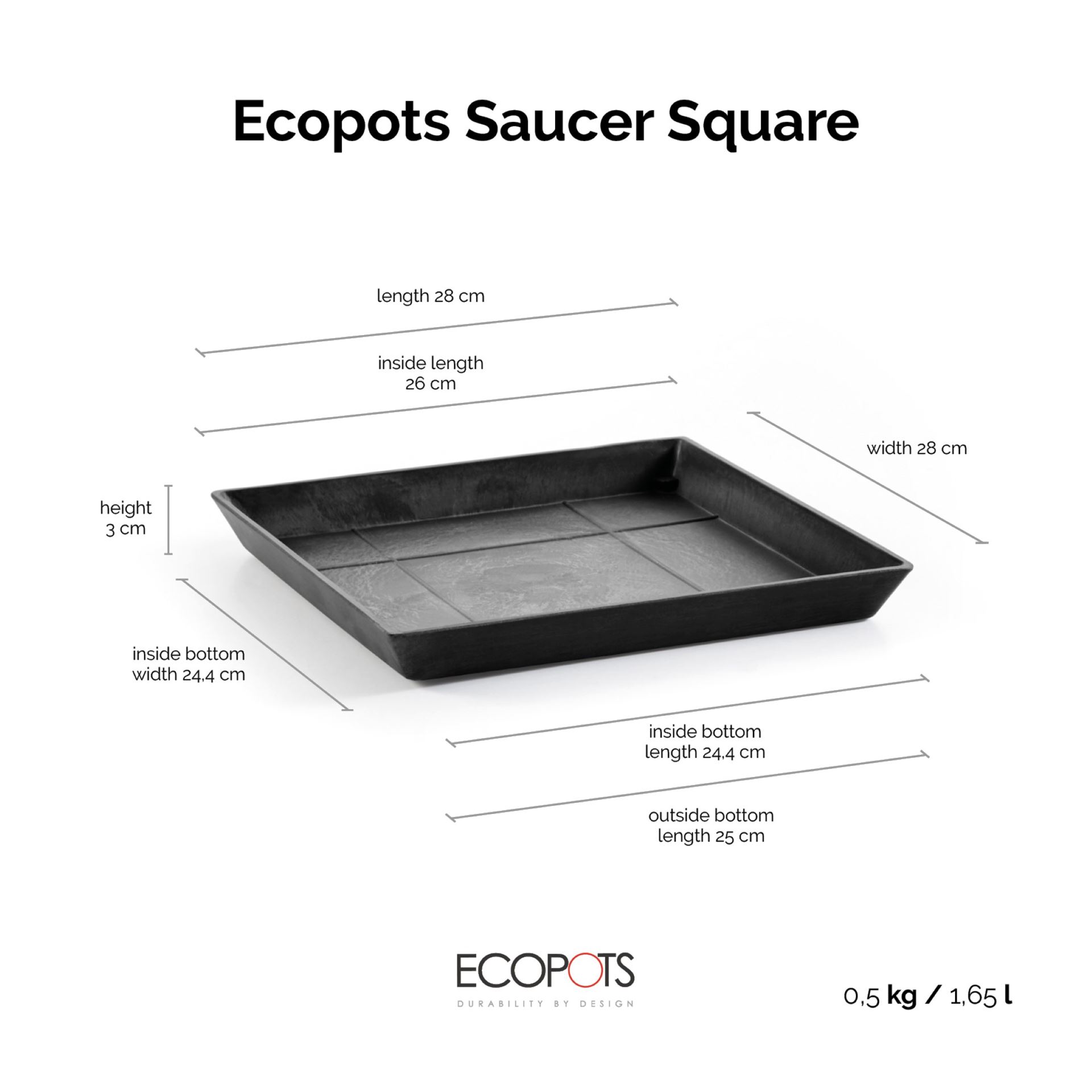 Ecopots-rotterdam-onderschotel-dark-grey-30-LBH-28x28x3-cm