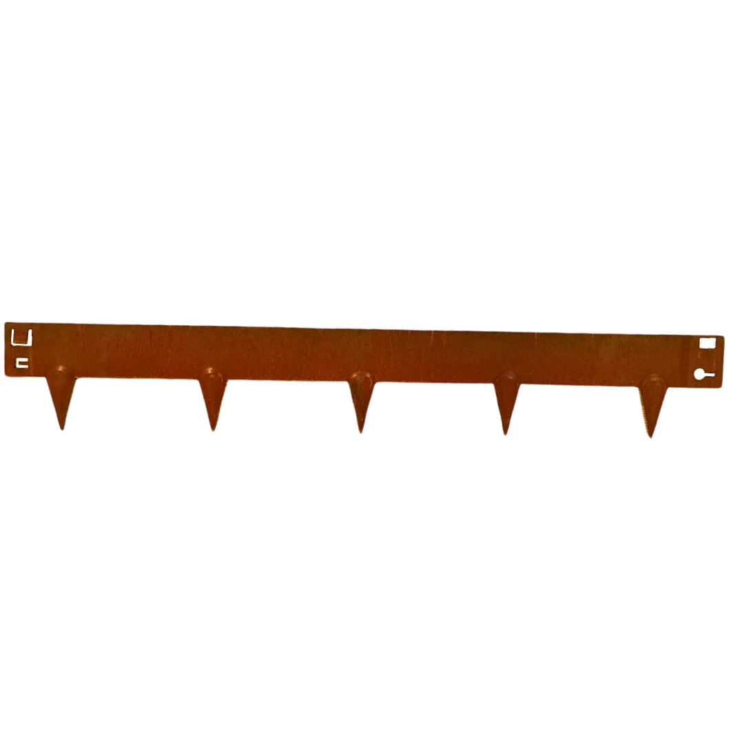 Démarcation en acier corten Famiflora - H : 16cm x L : 100cm - Epaisseur 1,5mm - Acier corten SPA-H