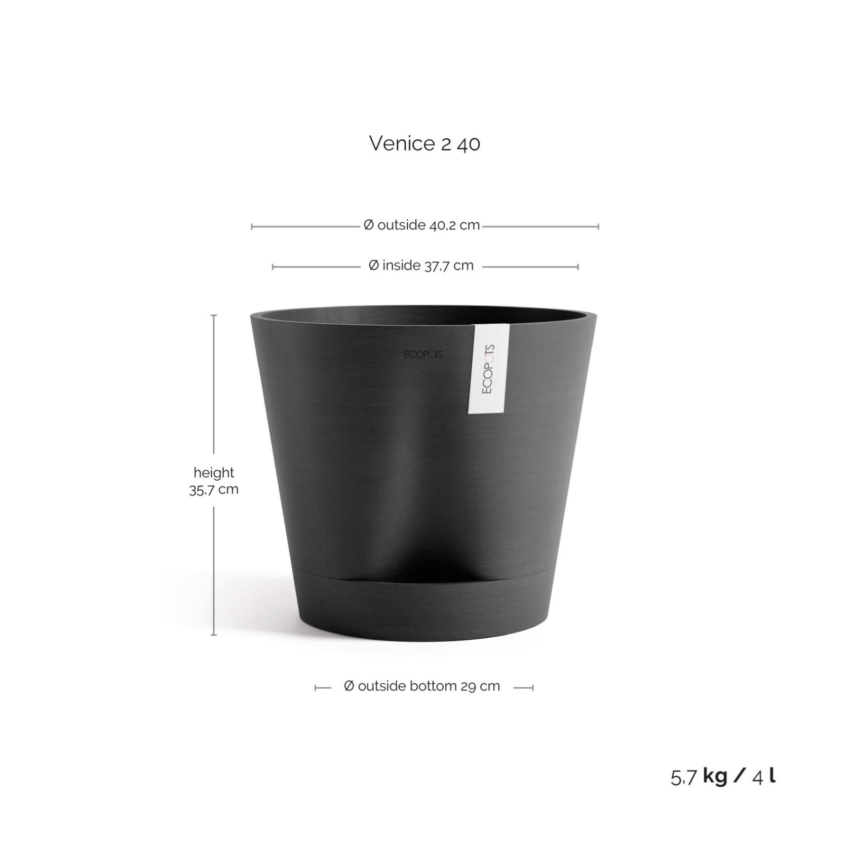 Ecopots-venice-2-dark-grey-40-cm-H35-cm-incl-waterreservoir