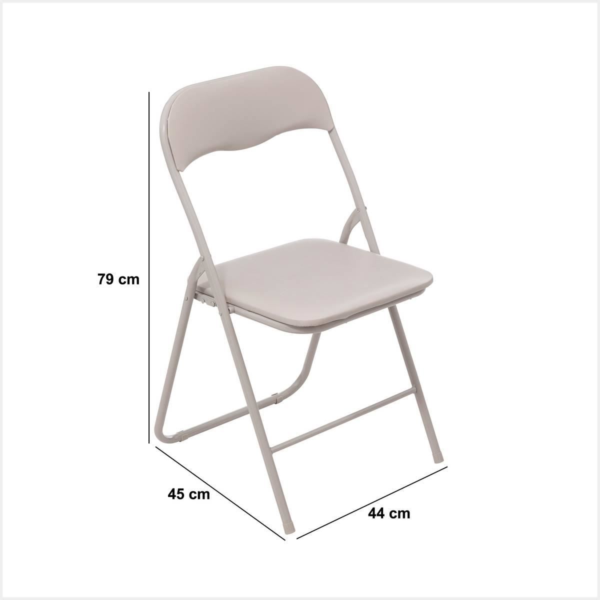 BEIGE-PVC-KLAPSTOEL