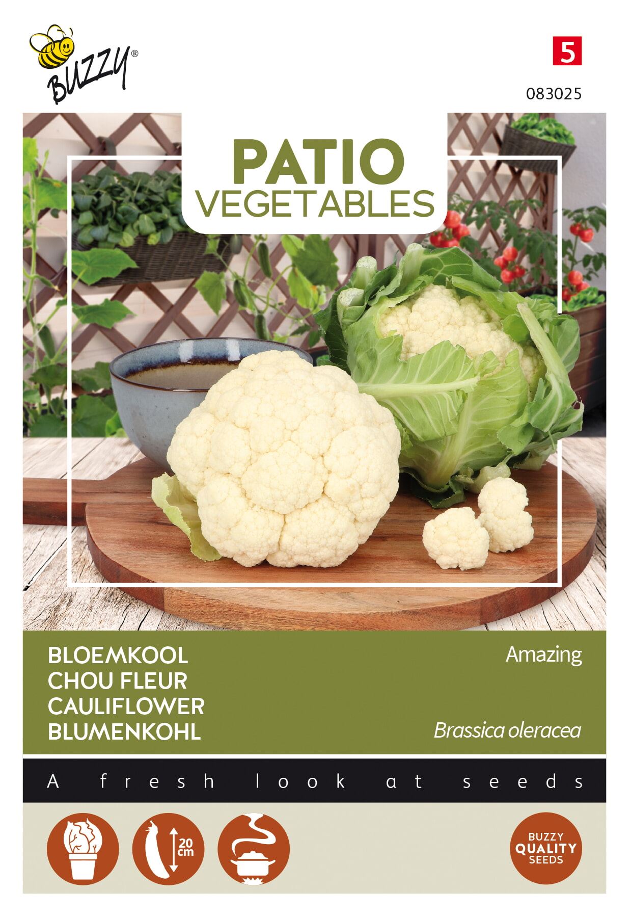 Buzzy® Patio Veggies, Cauliflower Amazing