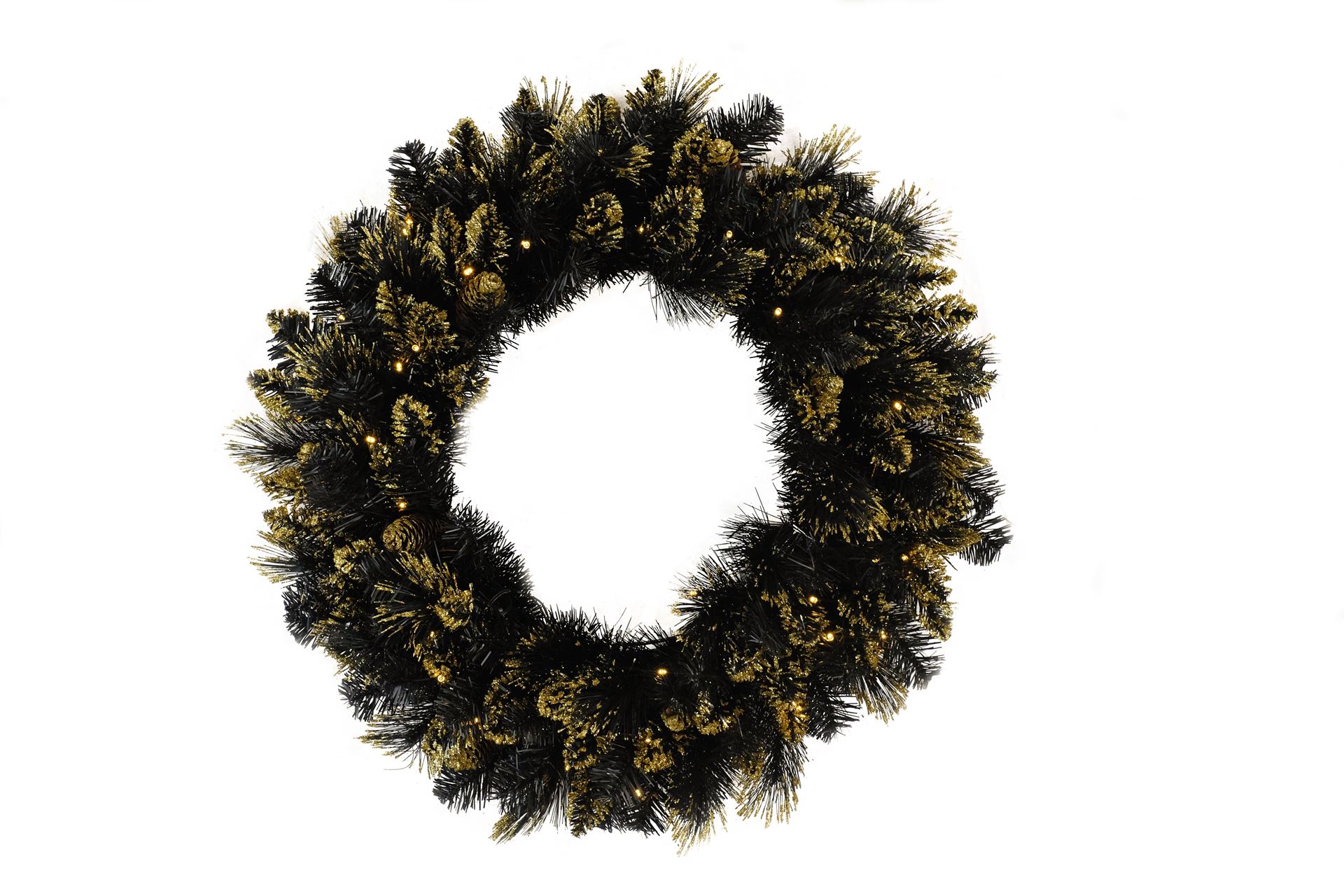 Shimmery-Golden-Black-Bristle-Wreath-d61cm-50LB