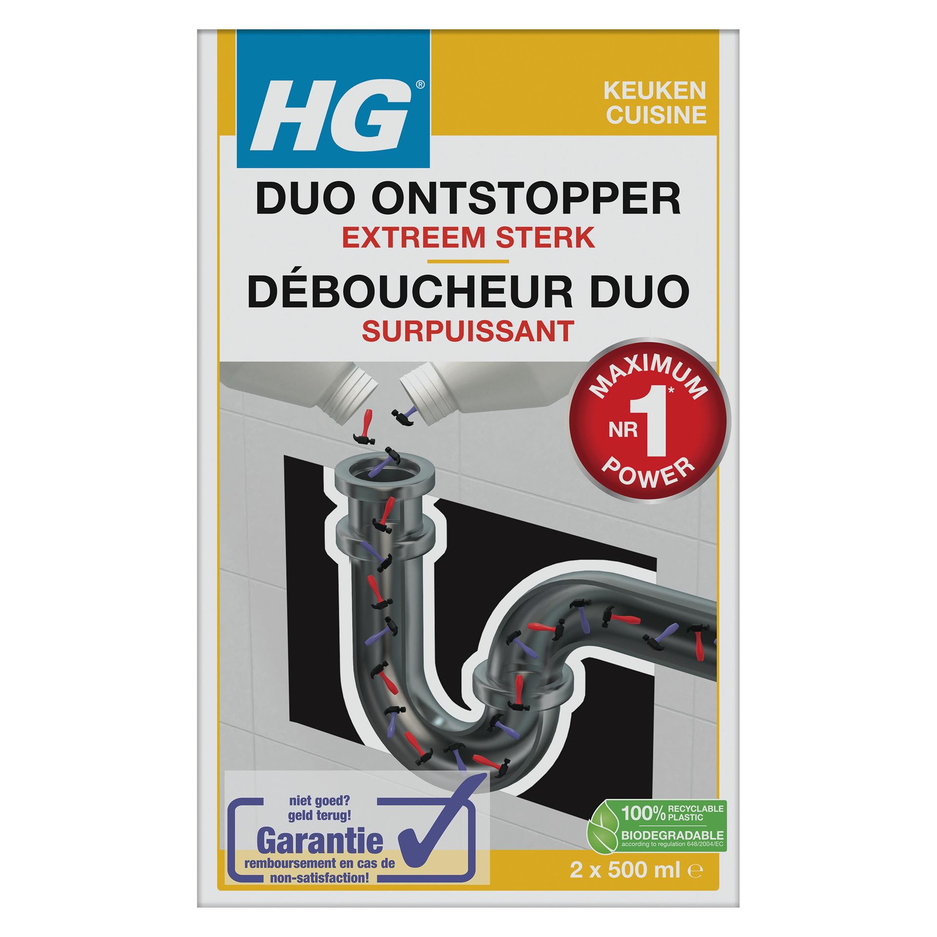 HG Duo Unblocker 2-component: A 500ml + B 500ml