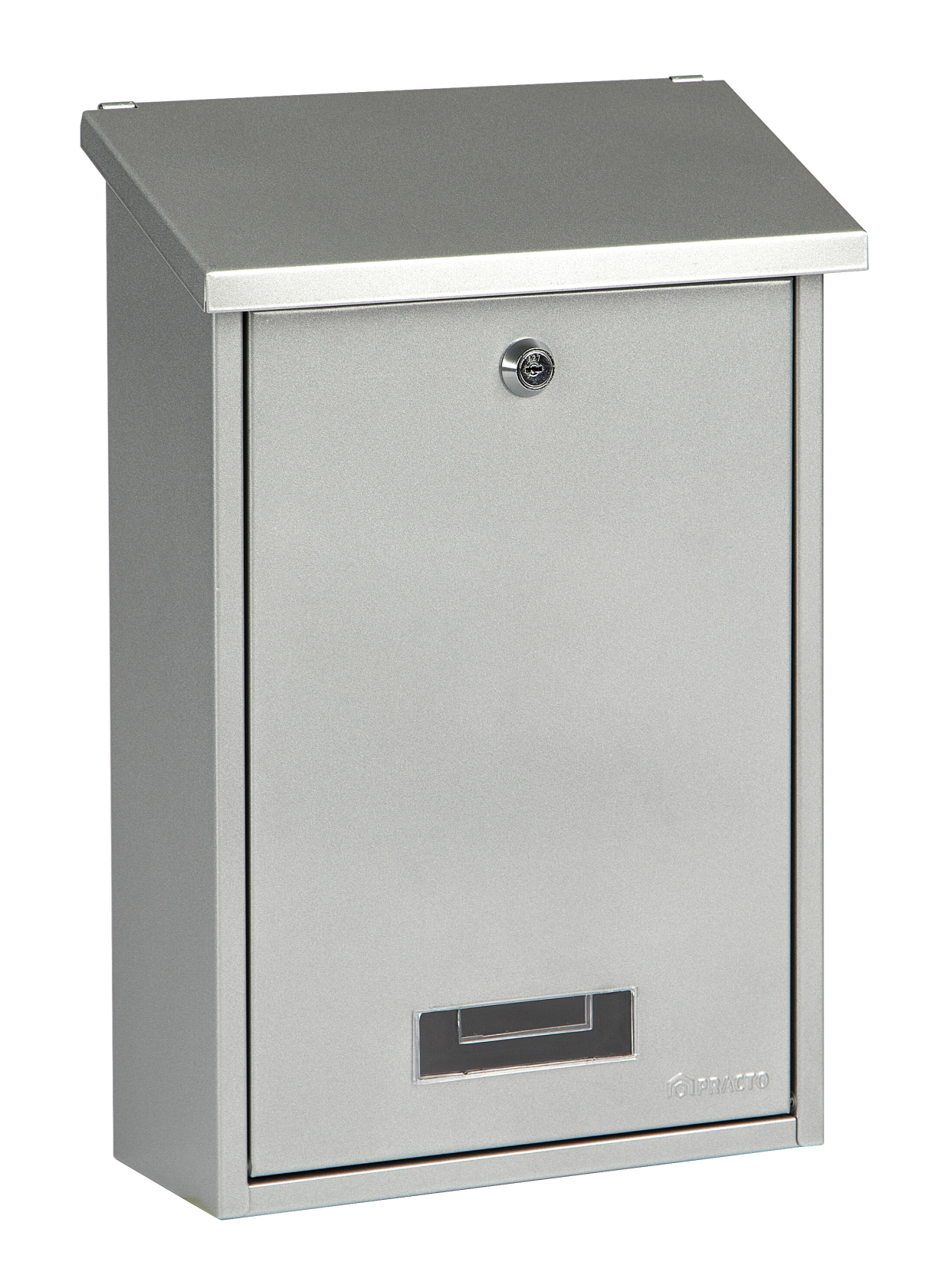 Practo Garden dublin silver - Boîte aux lettres en acier peint - 10x25x39,6cm