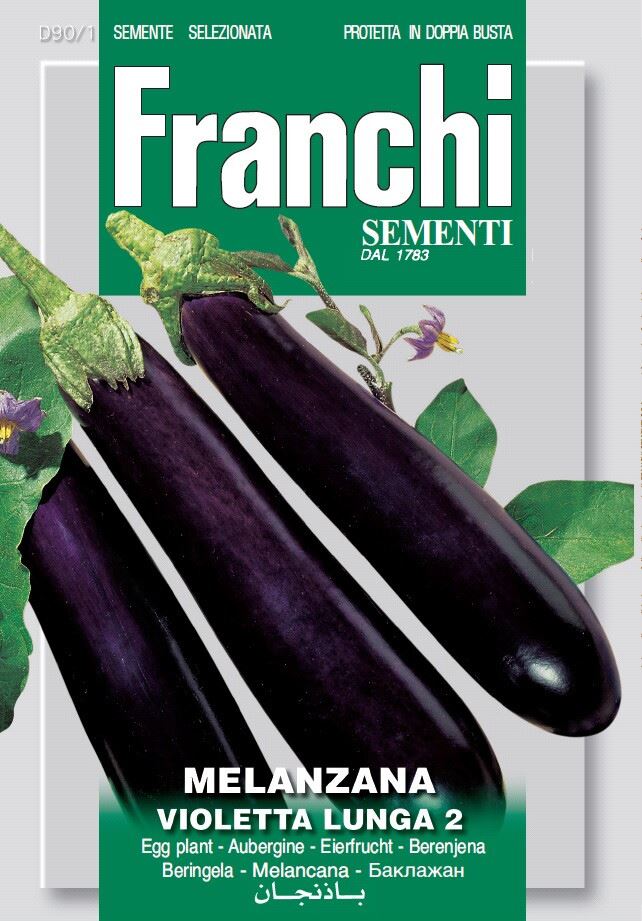 Franchi Sementi Aubergine zaden - Langwerpig Lunga 