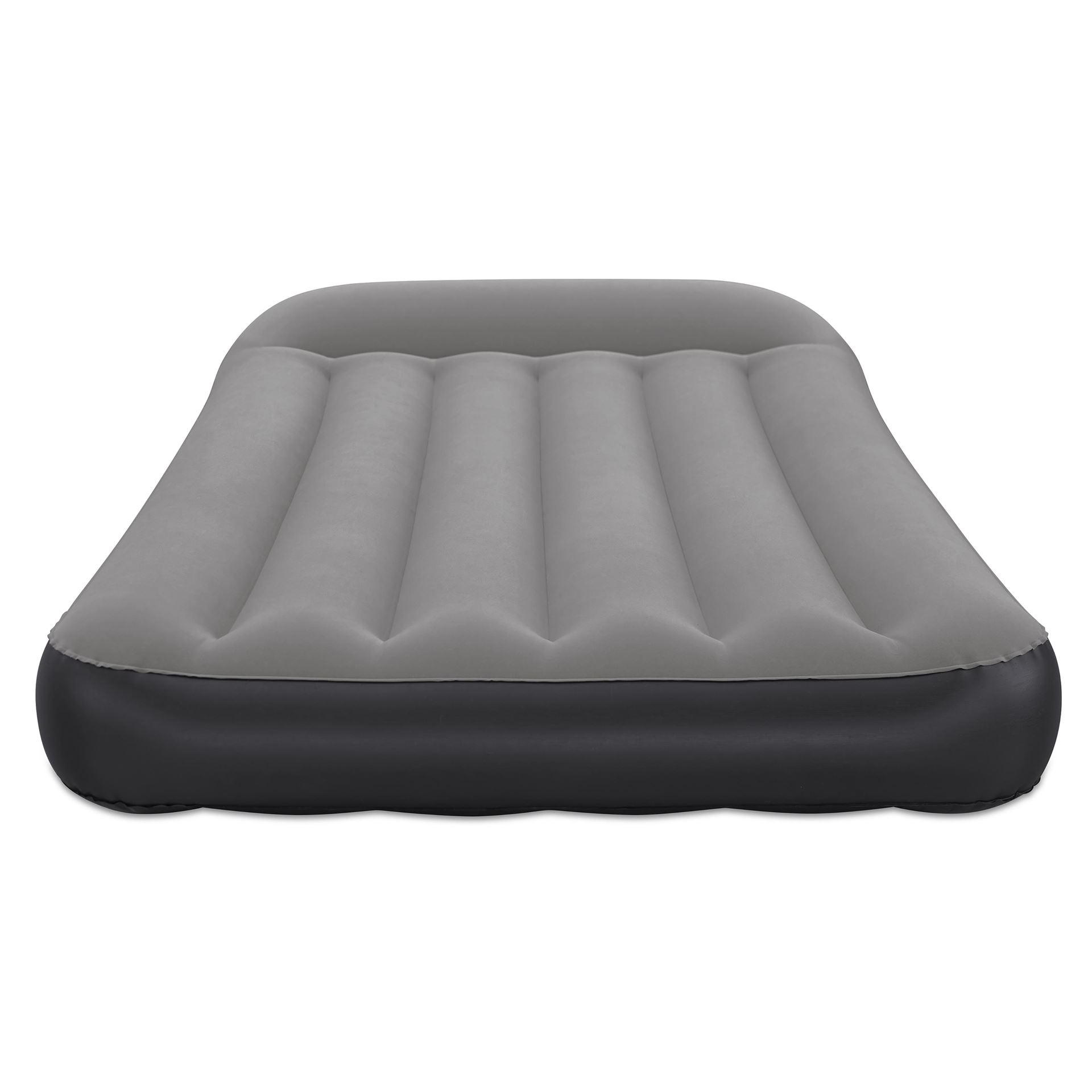 Bestway luchtbed 'Tritech Twin' - 188x99x30 cm - met ingebouwde herlaadbare USB pomp - blauw/grijs - Binnen & buiten