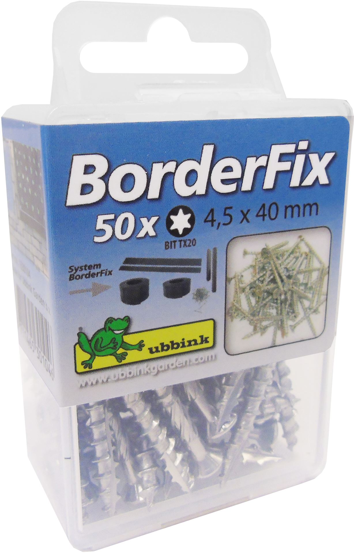 Borderfix-rvs-kruiskopschroeven-voor-piketpaal-H38-H58-x-3-6-x-3-8-cm-BIT-TX20-4-5-x-40-mm-50-x