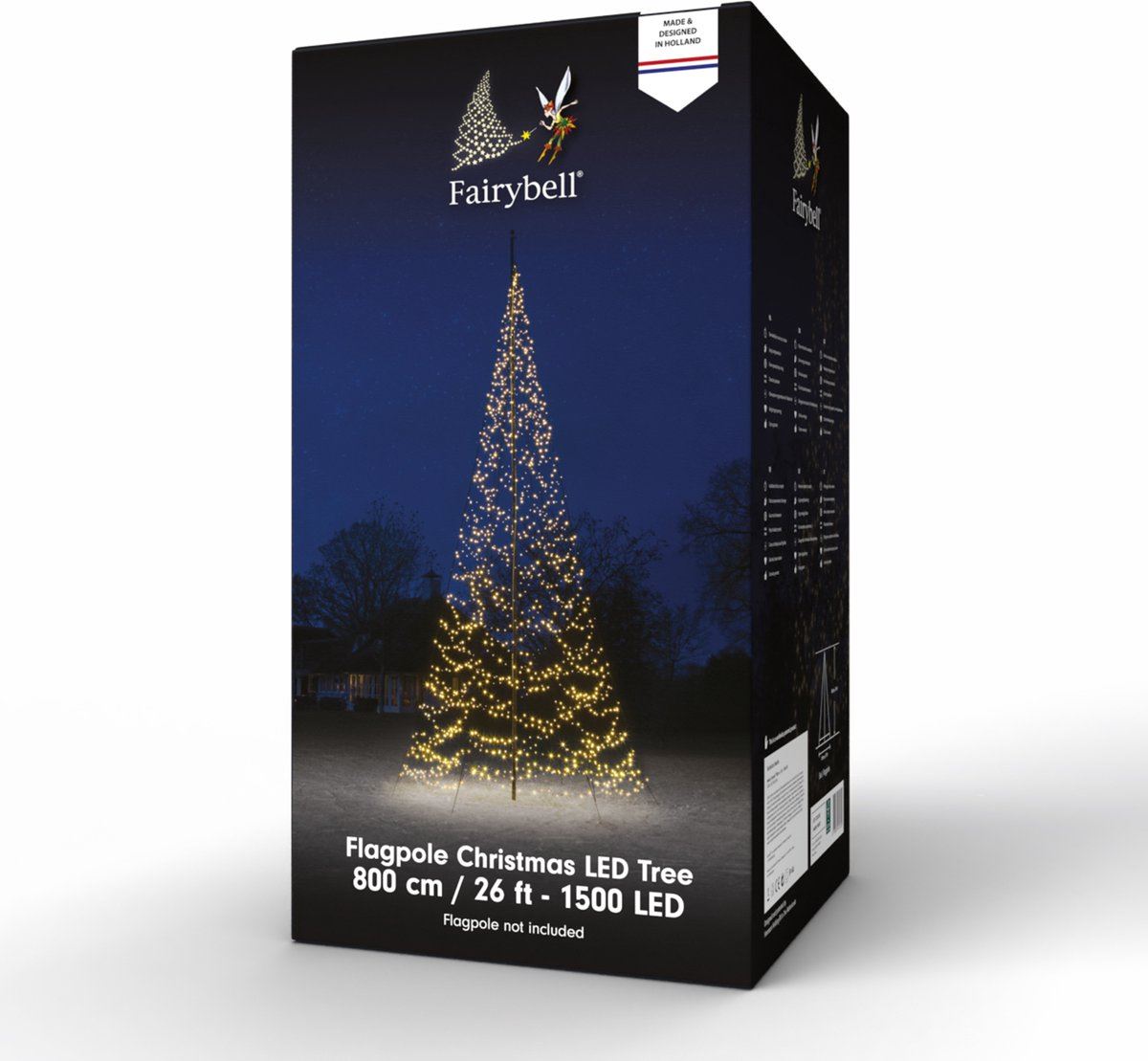 Fairybell-kerstverlichting-kerstboom-8M-hoog-1500-LED-lampjes-in-warmwitte-kleur