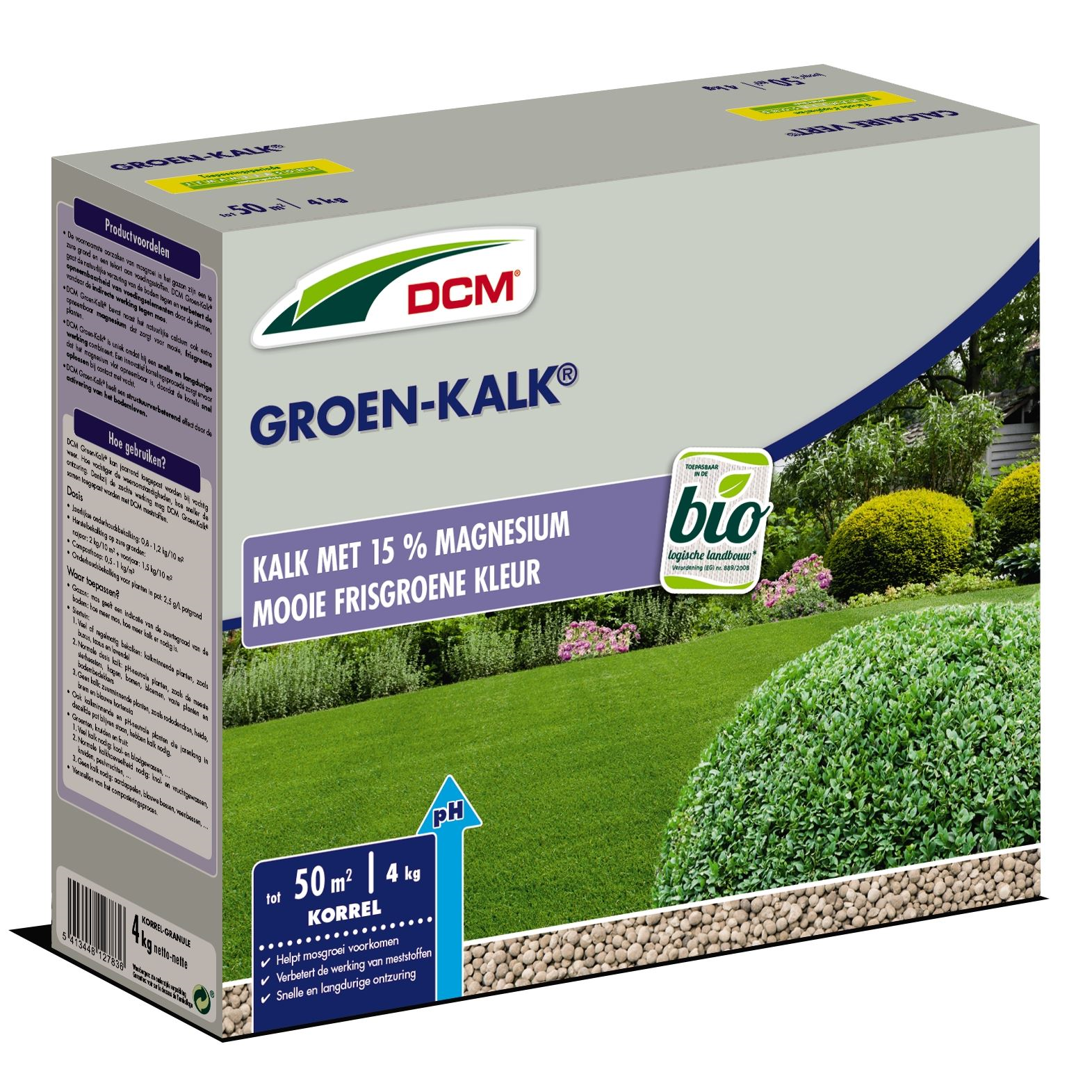 DCM Chaux verte - 4kg jusqu'à 50m² - bio