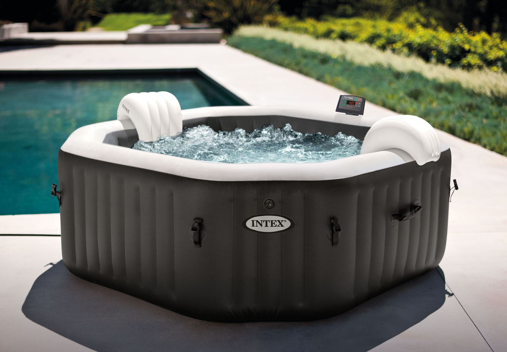 Spa gonflable Intex PureSpa Jet & Bubble Deluxe - 4 personnes