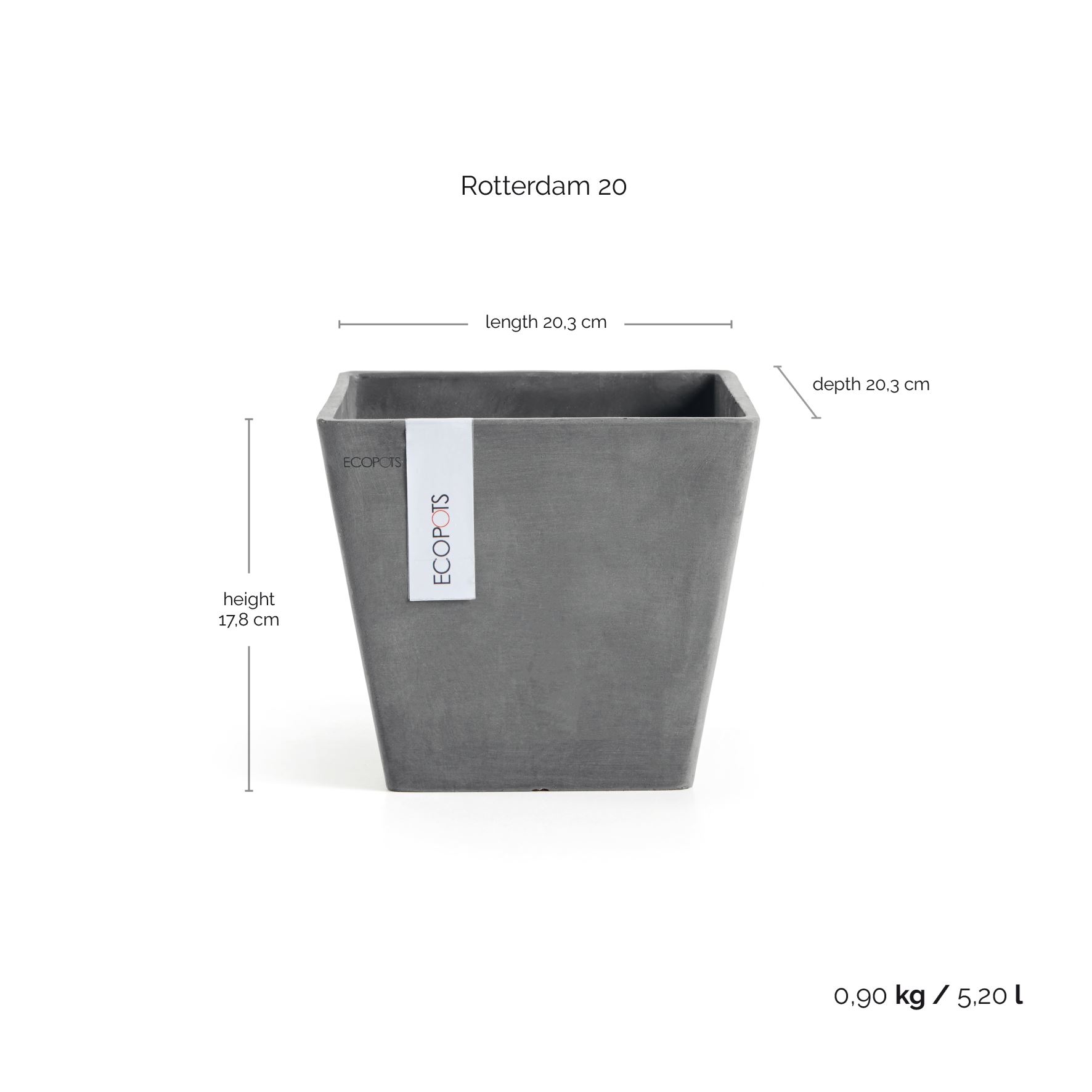 Ecopots-rotterdam-grey-LBH-20x20x17-5-cm