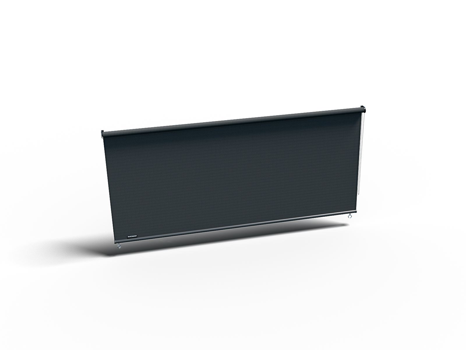 Platinum rolgordijn voor buiten Coolfit L240 x B98 cm - Antraciete rechthoekige rolgordijn - HDPE 285 gr/m²