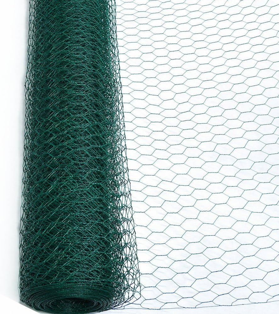 Famiflora chicken wire - 1m by 10m - hexagonal - green