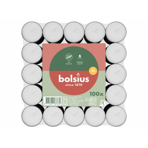 Bolsius-theelicht-4u-zak-100-wit