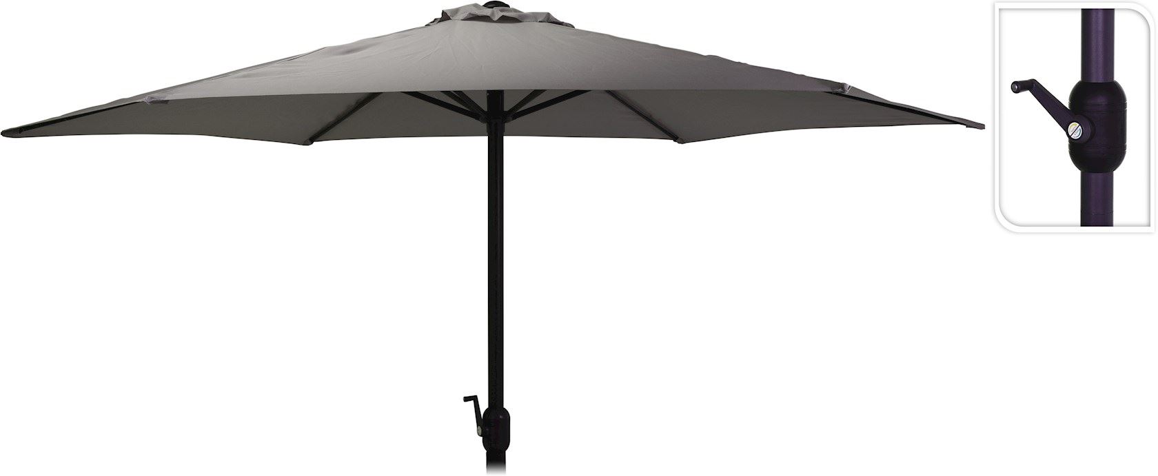 parasol-dia-3m-donker-grijs