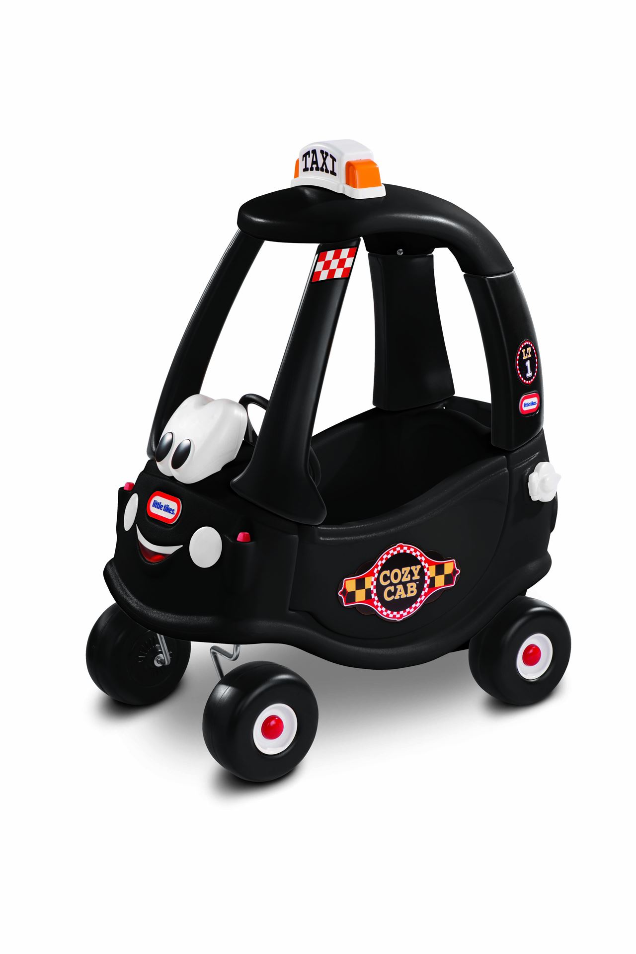 Little Tikes Loopauto 'Cozy Coupe Taxi' zwart - Unieke taxi-variant met twee speelfasen en realistische details