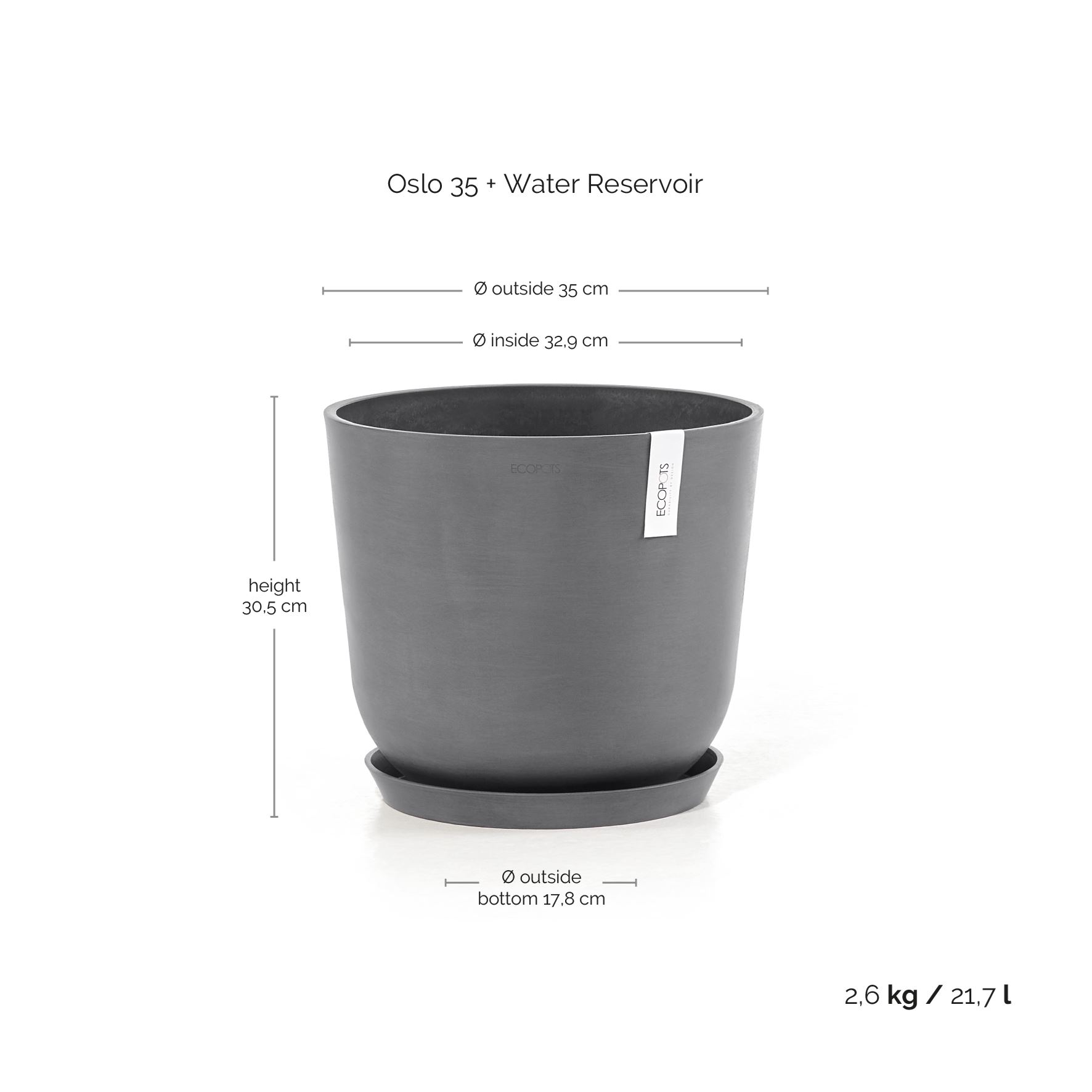 Ecopots-oslo-grey-35-cm-H30-5-cm-incl-waterreservoir