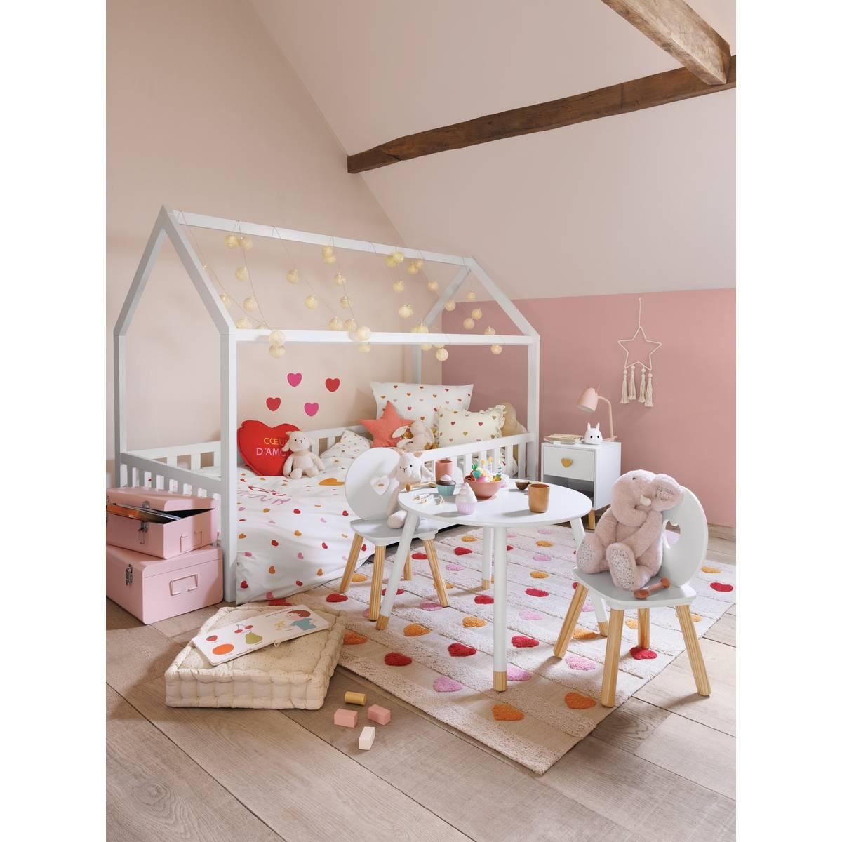 Kindertafel-D60cm-Douceur-wit