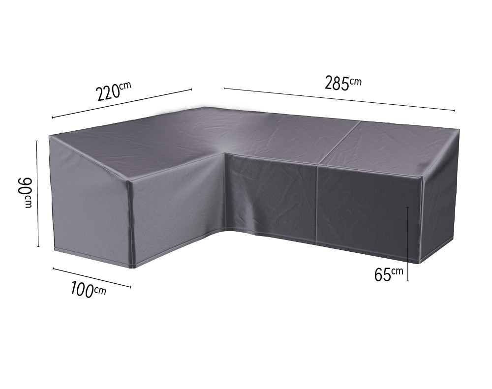 Platinum AeroCover Lounge Set Cover - Left Corner - 285/220x100x65/90 cm - Breathable & UV Resistant