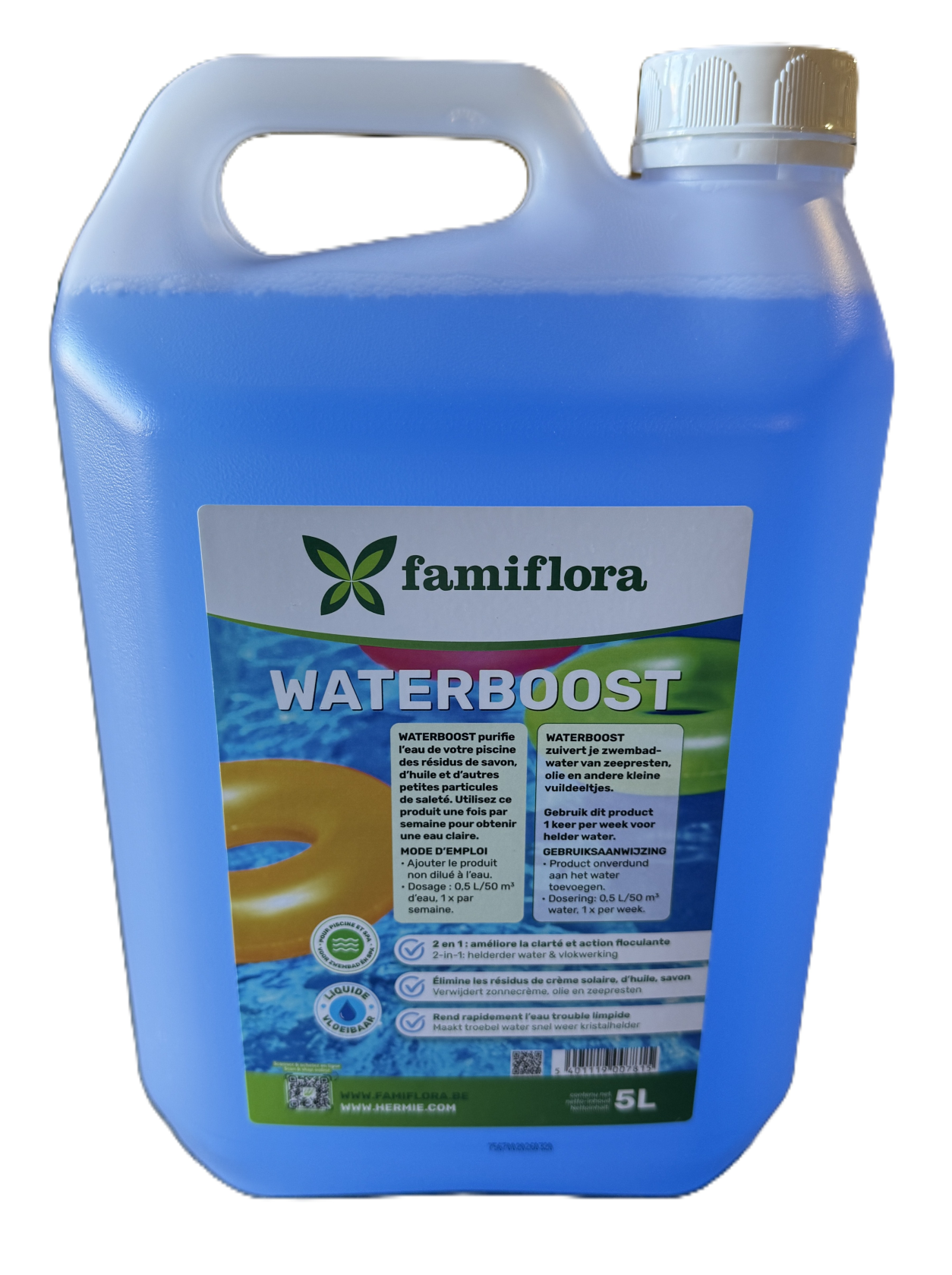 Famiflora Waterboost liquide 5L - contre l'eau trouble !