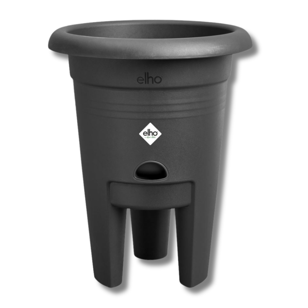 elho kweekpot - Green Basics Aardbeien Pot 33 - Zwart - Diameter 33cm x H: 42cm