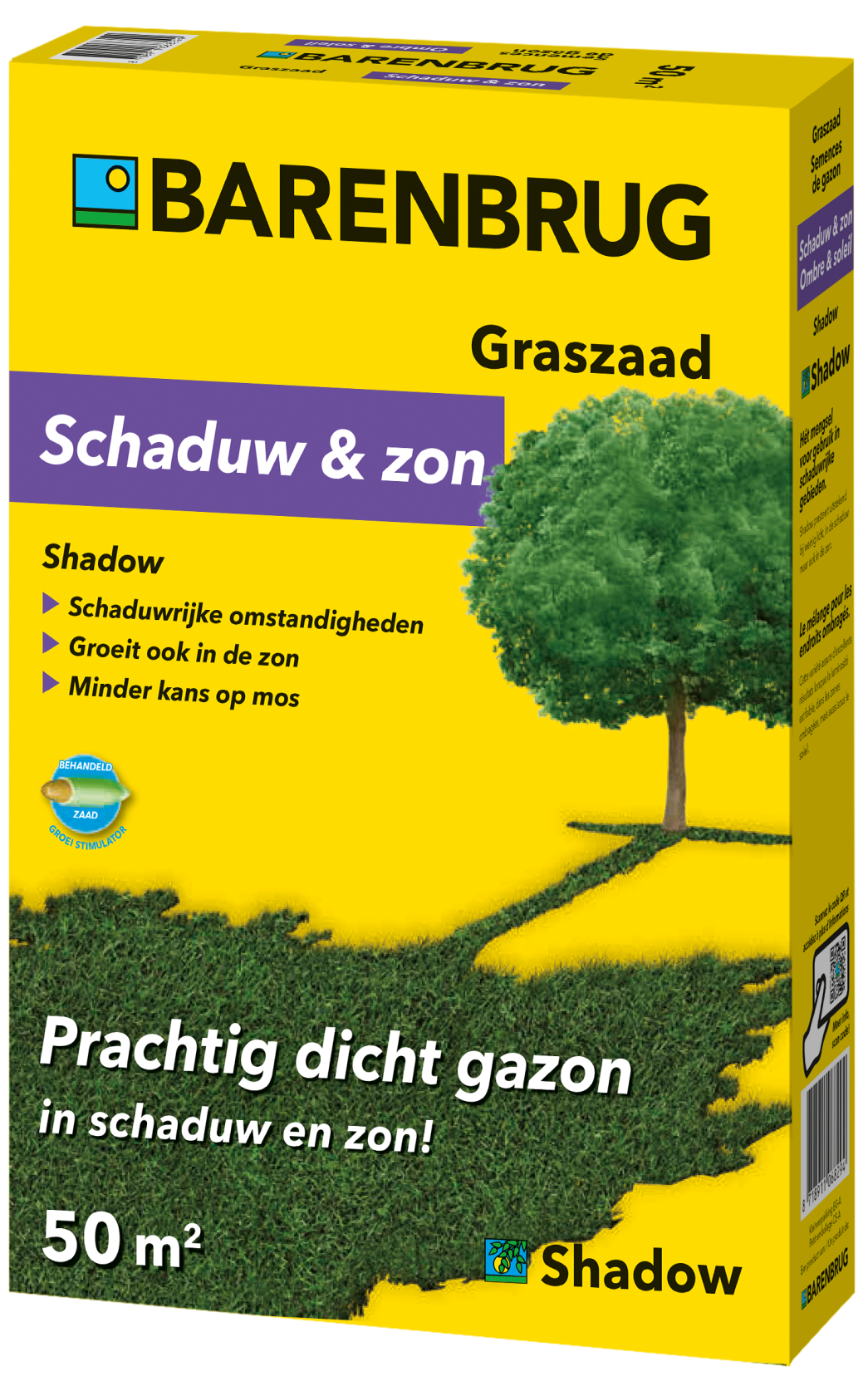Shadow - shade grass seed for sun and shade - 1kg coated