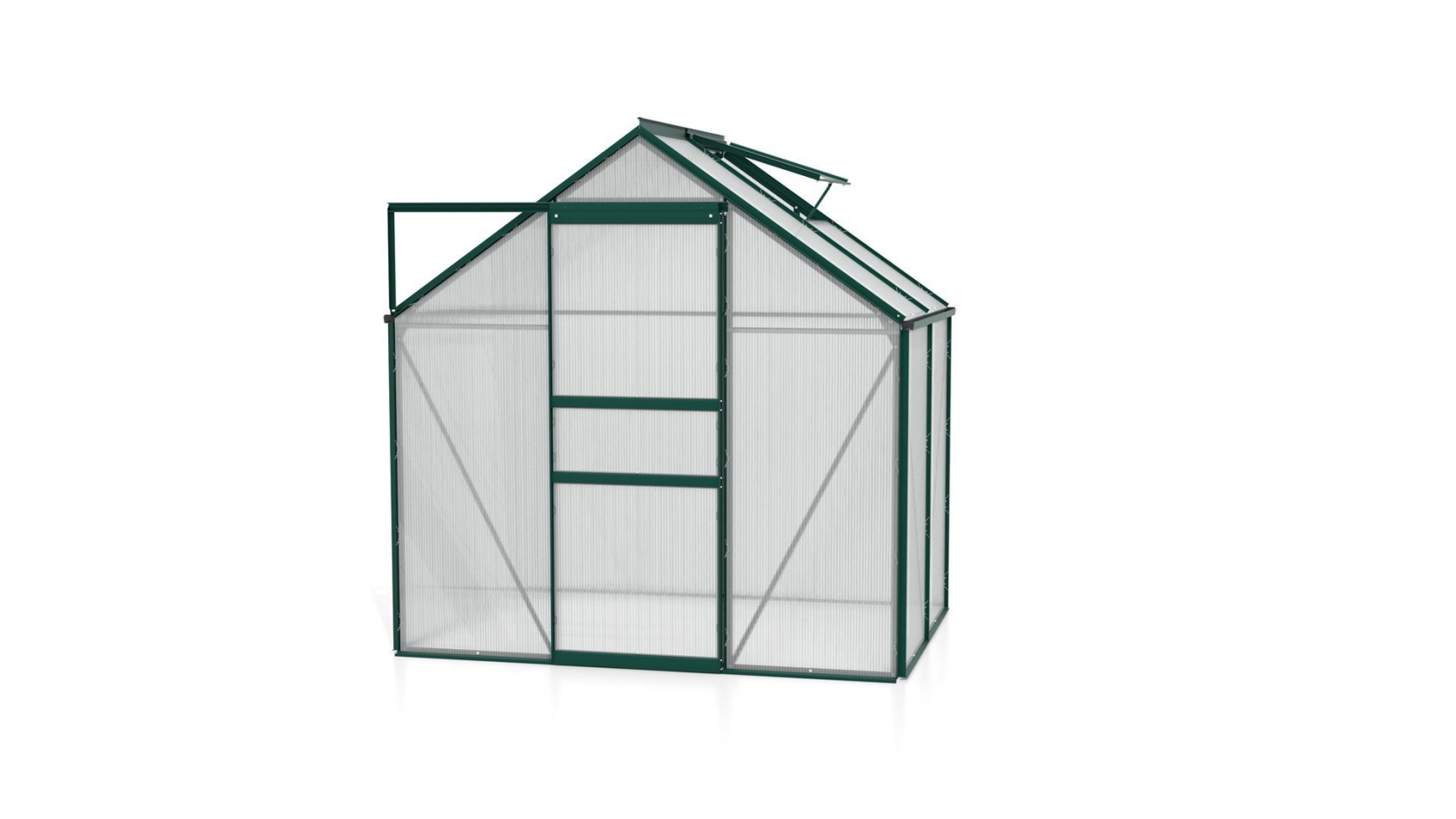Vitavia Venus serre - 2,5m² - met 6 mm polycarbonaat - Donkergroen