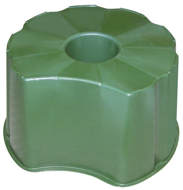 Foot rain barrel conical green - Rain barrel accessories - 33cm