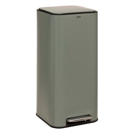 Afvalbak-Delta-30L-metaal-groen