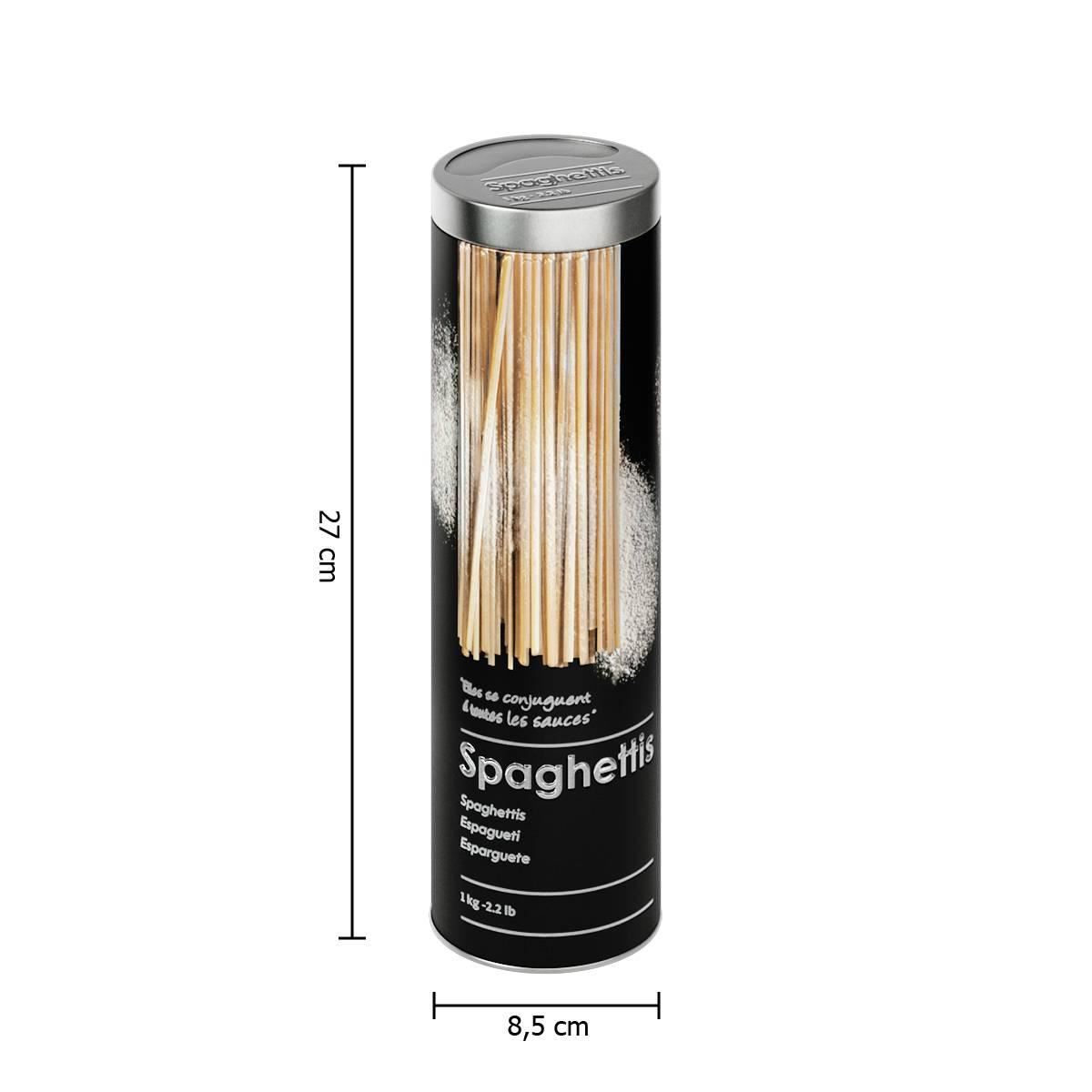 Spaghetti-doos-zwart