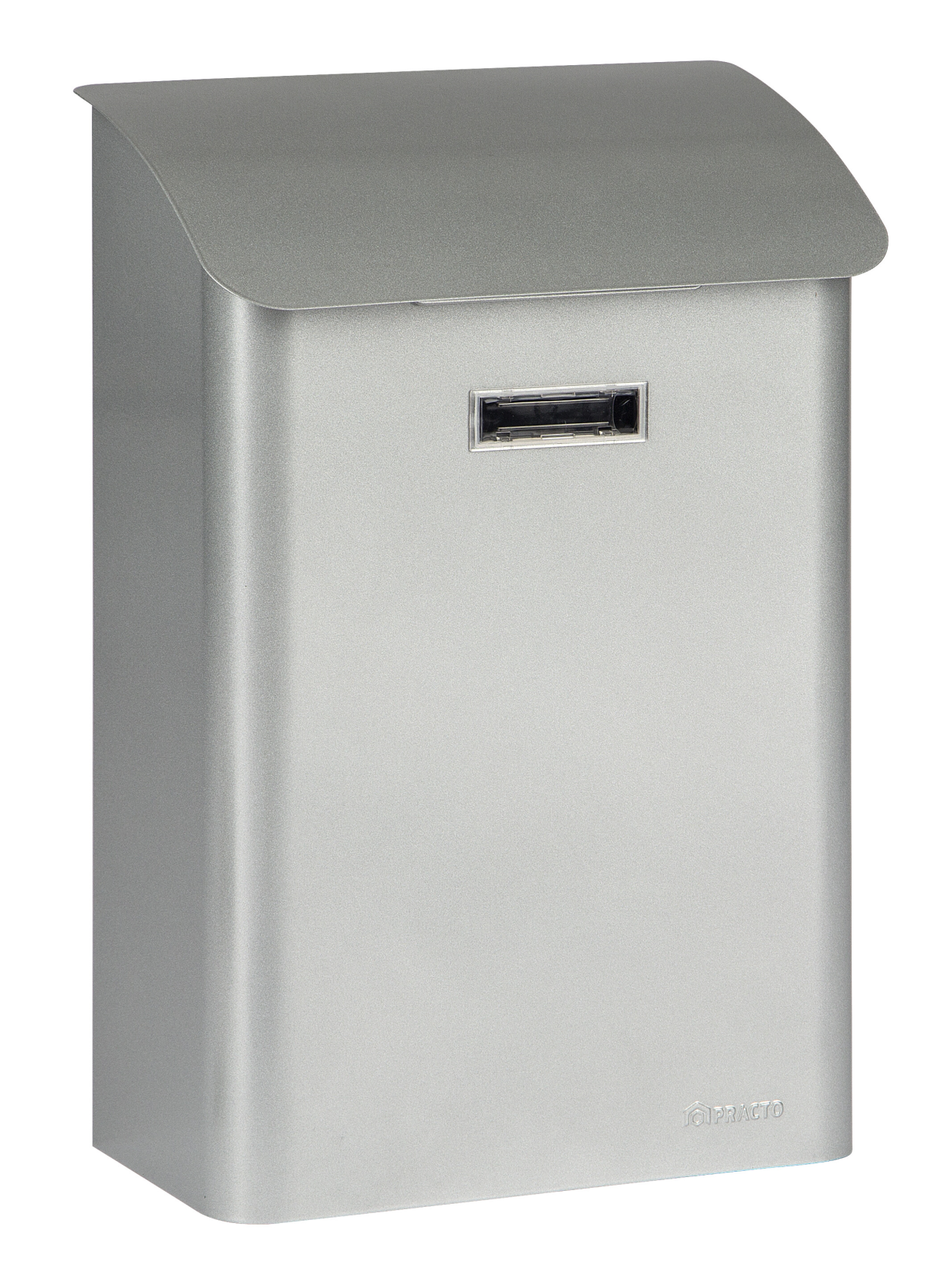 Practo Garden leeds zilver zilver - Brievenbus in gelakt staal - 15x27x42cm