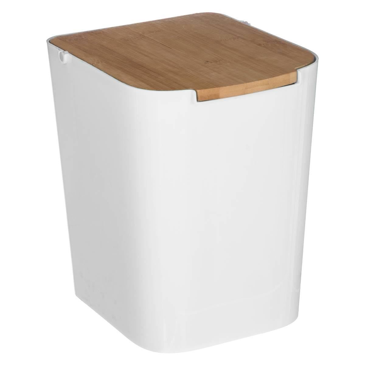 Natureo-prullenbak-wit-5L