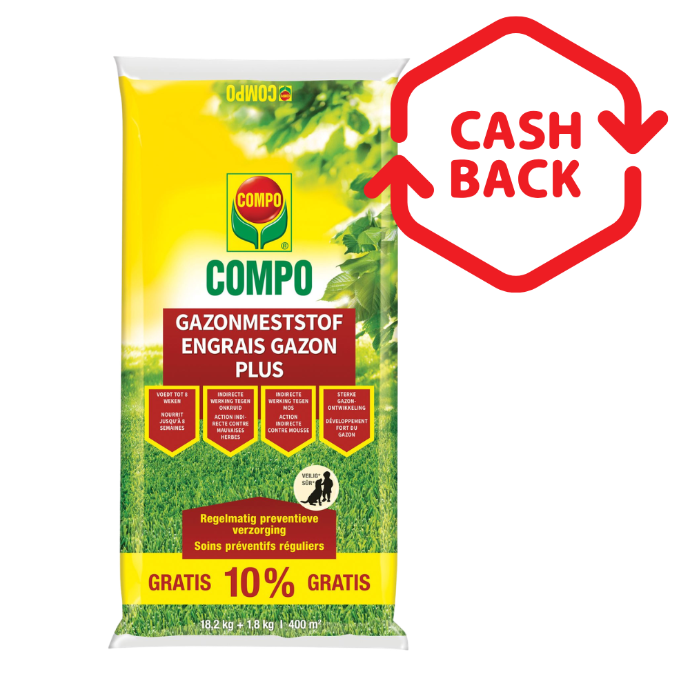 COMPO Lawn Fertilizer Plus 20 kg for 400 m²