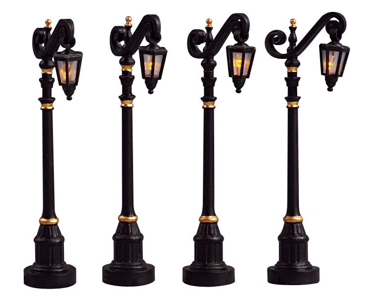 Colonial-Street-Lamp-Set-Of-4-B-O-4-5V-