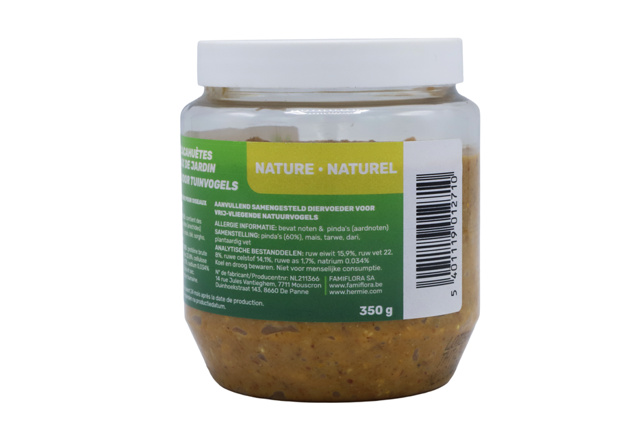 Famiflora peanut butter for garden birds nature - 350 gr - Bird peanut butter
