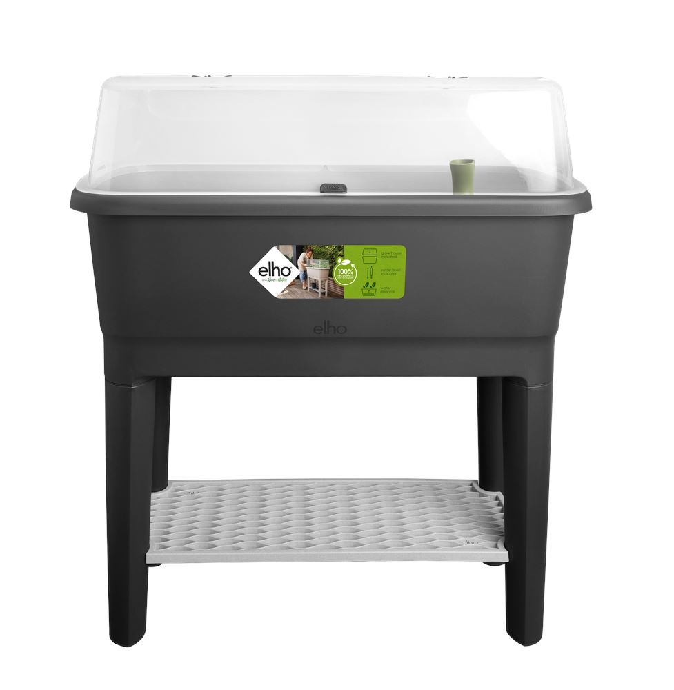 elho Noa Kweektafel - Living black (Zwart) - L 79 x B 39 x H 94 cm - 100% gerecycled