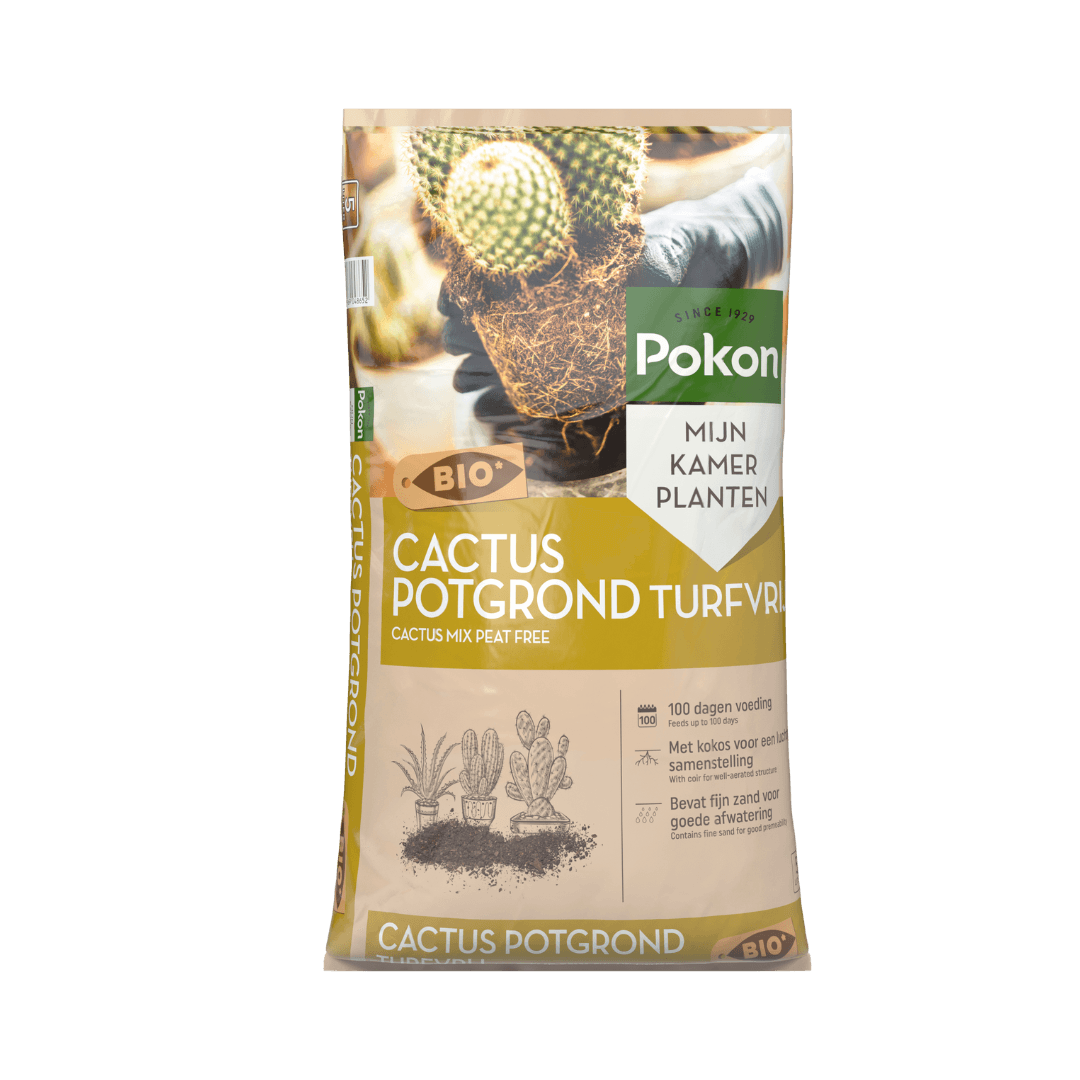 Pokon turfvrije bio potgrond voor cactussen - 5L - 100 dagen voeding