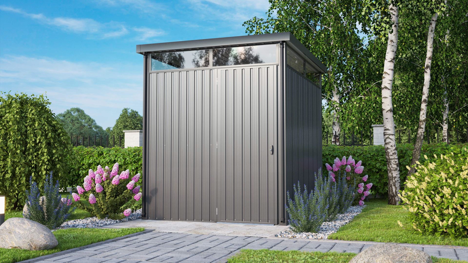 Tuinberging-Rheinfelden-78-antraciet-matt-Tuinberging-metaal-B190-x-L233-x-H226-cm