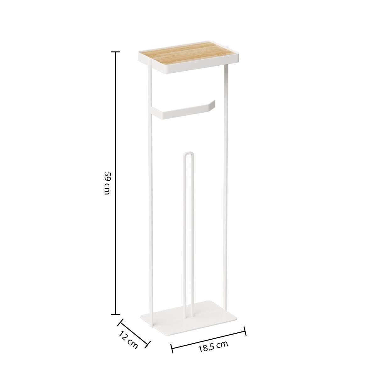 Toiletrolhouder-Modern-18-5x12x59cm-blanc