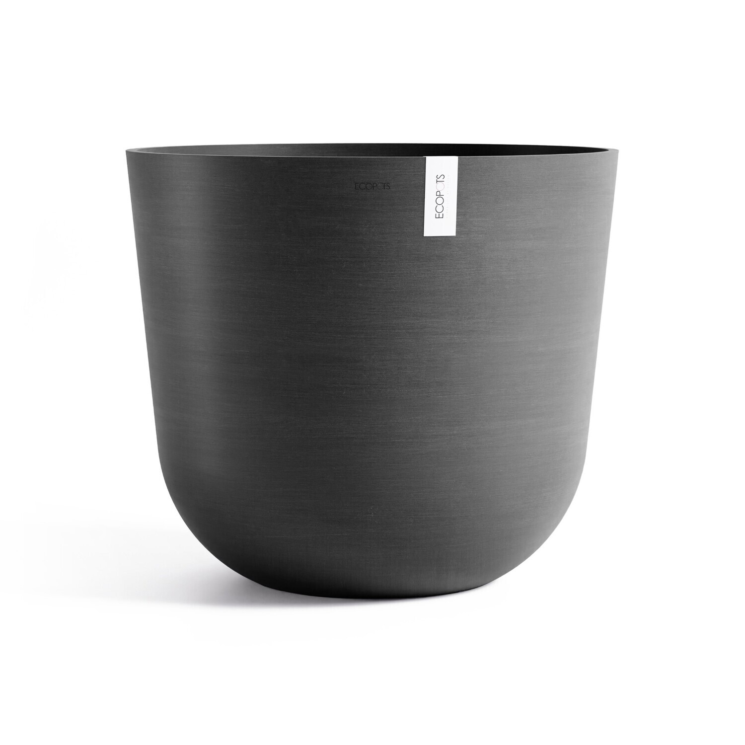 Ecopots flowerpot Oslo 75 - Round - Dark Grey - Ø75 x H65 cm